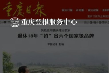 重庆登报服务中心